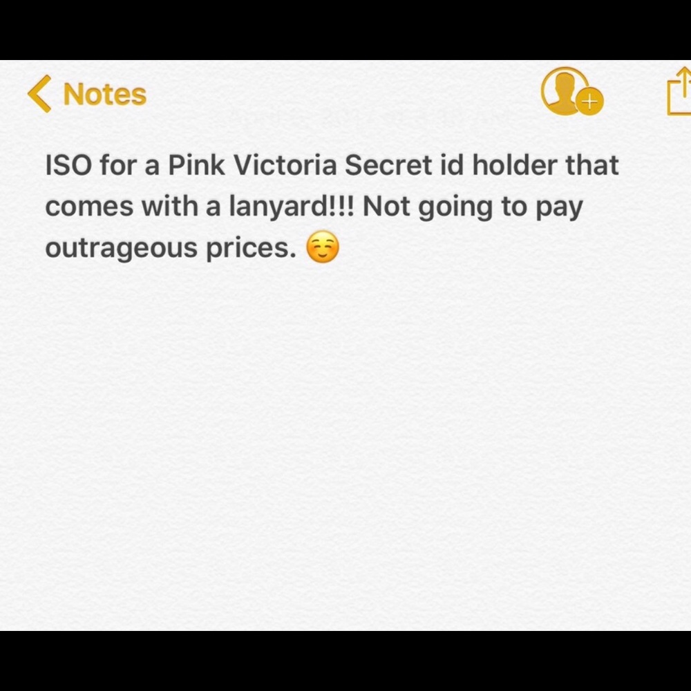 Victoria secret lanyard